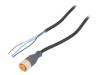 CONB14NF-S5 Соединительный кабель; M12; PIN: 4; прямой; 5м; вилка; 240ВAC; 4А