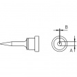 LT 1S Soldering Tip Round shape narrow 0.2 mm, 0.2 mm