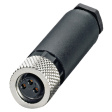1506888 SACC-M 8FS-3CON-M-SW Cable socket M8 Poles 3