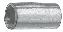 34137, Butt splice connector 1...2.6 mm2 blank 0-0034137-0, TE Connectivity