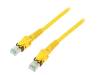 09488585745075 Patch cord; S/FTP; 6a; многопров; Cu; PUR; желтый; 7,5м; 27AWG