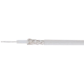 3000017800 [100 м], Coaxial Cable RG178 7x 0.1mm Silver-Plated Copper FEP White, Habia Cable