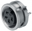 09 0128 00 07 Panel-mount socket, 423 series 7-pole poles 7 - 360deg. 5 a 125 vac/vdc