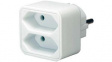 1508030 Adapter 2 x Euro - F (CEE 7/4) White