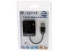 UA0139 Hub USB; USB 1.1,USB 2.0; PnP; черный; Кол-во портов:4; 480Мбит/с