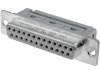 09663187500, Вилка; D-Sub; PIN:25; "мама"; IDC; на шлейф; позолота; 1,27мм, Harting