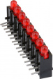 2632.8320 LED; в корпусе; красный; 2,8мм; Кол-во диод: 8; 20мА; 60°; 1,2?4мкд