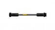 1300101677 Mini-Change A-Size Double-Ended Cordset 4 Poles Male to Female 16 AWG Black PVC 0.50m (1.64') Black