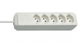 1157022 Eco-Line Power Strip, 2 m, White