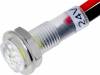 R9-79L-11-24YELLOW Индикат.лампа: LED; плоский; 24ВDC; Отв: O5,2мм; IP40; поликарбонат