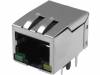 LMJ1998824110DL1T39J Гнездо; RJ45; PIN:8; экранированный, со LED; Конфиг.выводов:8p8c