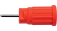 SEPB 6449 NI / RT Laboratory socket diam. 4 mm Red CAT III