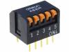 A6ER-5101, Переключатель: DIP-SWITCH; Кол-во секций:5; ON-OFF; 0,025A/24ВDC, Omron