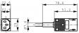 PX0686 Штекер устройства для кабеля, C14 прямой черный