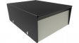 1454E Metal Instrument Case, Black / Grey, Steel, 1454
