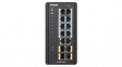 DIS-300G-14PSW DIN Rail Industrial Ethernet Managed Switch 14 Ports (8x PoE, 2x RJ45, 4x SFP) I