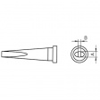 LT M Soldering Tip Chisel-shaped, long, 3.2 mm x 1.2 mm