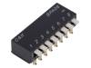 BPA08SB Переключатель: DIP-SWITCH; 0,1A/5ВDC; Положения: 8; -20?85°C