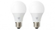 WIFILC20WTE27 2x Wi-Fi Smart LED Bulbs E27 40W RGB/Warm White 470lm