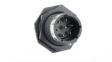 UTGX714E7P Circular Connector, Receptacle/Pin 7 Contacts, 12A, 600V, IP69K/IP68