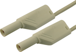 MLS WS 100/2.5 WEI / WHITE, Safety test lead diam. 4 mm White 100 cm 2.5 mm2 CAT II, SKS Kontakttechnik