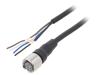 XS2F-M12PVC4S5M Кабель для датчика, M12 4-pin, прямое гнедо, PVC, 5м