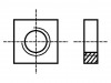1092677, Гайка; квадратная; M12; сталь; Покрытие: цинк; H: 10мм; Шаг: 1,75, BOSSARD