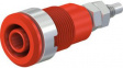 49.7043-22 Safety Socket diam.4mm Red 32A 1kV Nickel-Plated