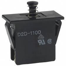 D2D-1102 BY OMZ, Door interlock switch 16 A Plunger panel mount, 3 mm contact gap 1 break contact, Omron