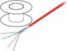 93269 Провод; F/UTP; 5e; многопров; CCA; 4x2x26AWG; ПВХ; красный; 100м