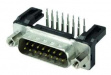 09661226801 D-Sub - S PCB connector/Male connector, right angled/turned solder pins/M 3