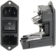 KD14.1101.151 Разъем: питания AC; IEC 60320; KD; гнездо; "папа"; 10А; 250ВAC