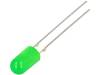 OSNG5134B LED; 5мм; зеленый; 68-100мкд; 30°; Поверхность: выпуклая
