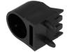 FIX-LEK-505 Корпус LED; 5мм; полиамид; угловой; 3 PIN; черный; UL94V-2; H:9,8мм