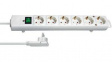 1153320100 Outlet Strip 6 Schuko Type F White CEE 7/4