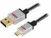 84186 Кабель; USB 2.0; вилка USB A, вилка micro USB B; 0,25м