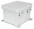 UPCG100806HNL PolyBox 276 х 225 х 185 мм, петли, защелки, серая крышка, PC, IP66 / IP68 / IP69