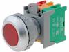 LXB30-1O/C R, W/O LAMP Переключатель: кнопочный; 1; NC + NO; 30мм; красный; BA9S, лампочка