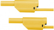 VSFK 6001 / 1 / 150 / GE Safety test lead diam. 4 mm Yellow 150 cm 1 mm2 CAT III