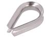 KAUS-6-A4, Thimble for rope; acid resistant steel A4; for rope; DIN6899, KRAFTBERG