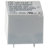 HF152F-T/012-1ZT (610), PCB power relay 12 VDC 360 mW, HONGFA
