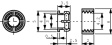 DH-3V LED holder black 3 mm
