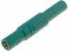 LASSGGN, Вилка; "банан" 4мм; 24А; 1кВDC; зеленый; в корпусе; 3мОм, Hirschmann