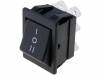 C1570ALAAD ROCKER; 3; DP3T; ON-OFF-ON; 16A/250ВAC; 20A/28ВDC; черный; -25?85°C