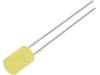 LL-503YD2Q-1B LED; 5мм; желтый; 70-120мкд; 130°; Поверхность: плоская