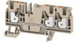 2051240000 A3C 4 terminal block, clamp, 3 poles, 32a, 4mm2, dark beige