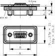 FWDF15S D-Sub socket 15 Female Solder Cup / Solder Lug/Straight