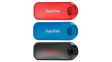 SDCZ62-032G-G46T [3 шт] USB Stick, Pack of 3, Cruzer Snap, 32GB, USB 2.0, Black/Blue/Red