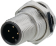 09 3481 90 08 Panel-mount plug, 713 series 8-pole M12