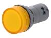 1SFA619403R5023 Индикат.лампа: индикаторная лампа; плоский; желтый; Отв: O22мм
